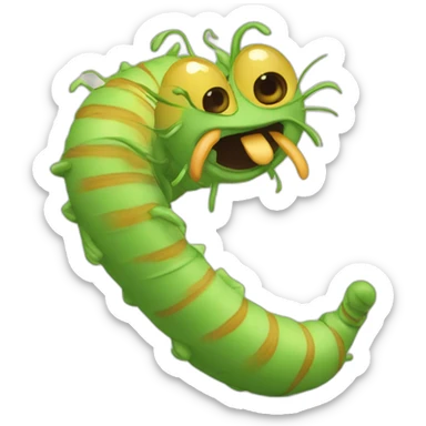 crazy catterpilar sticker