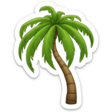 leafless palmtree sticker