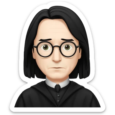 Severus Snape wearing glasses sticker