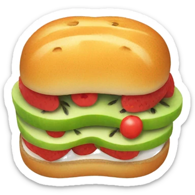 Fruit sando sticker