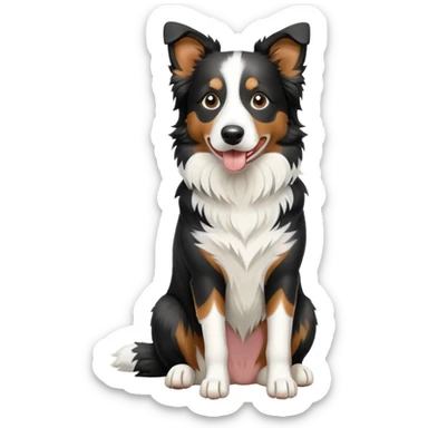Merle Border Collie Sitting sticker