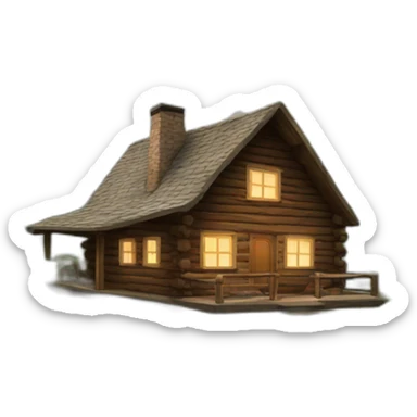 Riverside cabin sticker