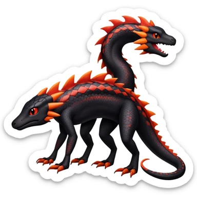Salandit-Salazzle-Litten-Hybrid (Full body) sticker