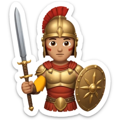 Roman Gladiator front sticker