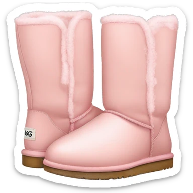 a pair of blush pink winter uggs sticker