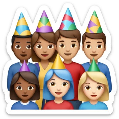 "New Year, Exciting Beginnings, Global Unity, Innovation, Technology, Growth, Celebration" sticker