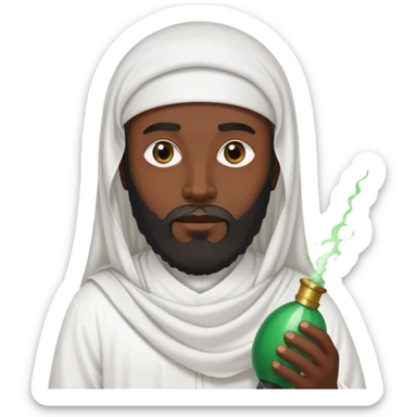 Fais moi un barbu avec un voile comme les saoudiens avec une bombe dans la mains sticker