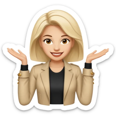 woman Confident, energetic, charismatic — they seem like they’re always up to something exciting. sticker