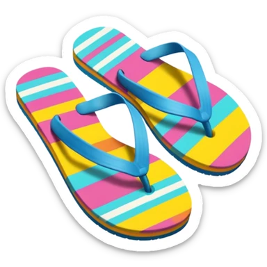 Flip flops sticker
