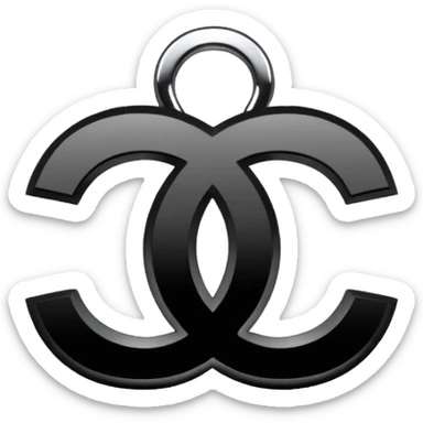 chanel logo sticker