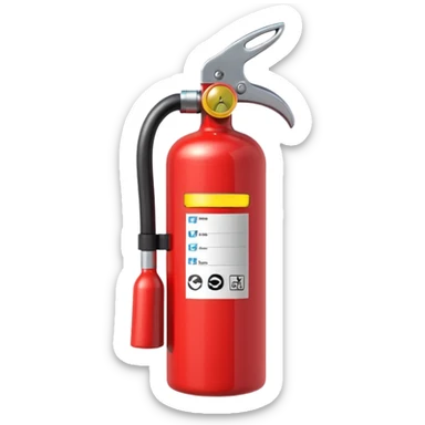 Fire extinguisher  sticker