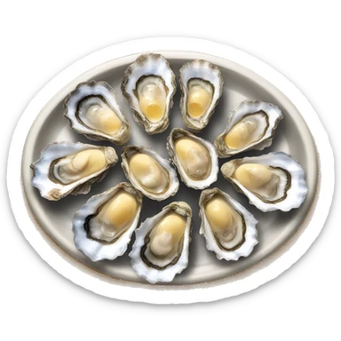 Oyster platter sticker
