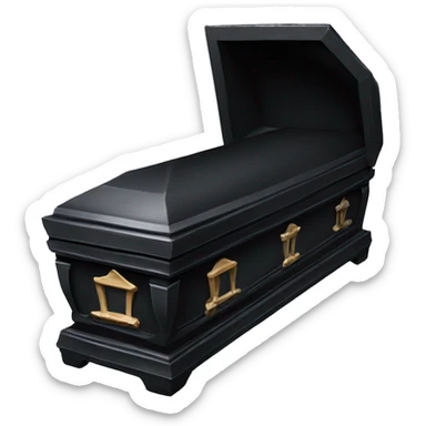Gothic coffin sticker