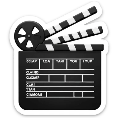 a cinema clap sticker