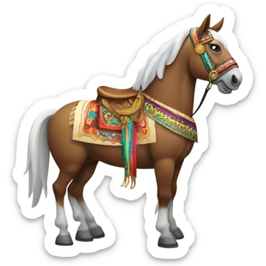 A Mexican horse  sticker