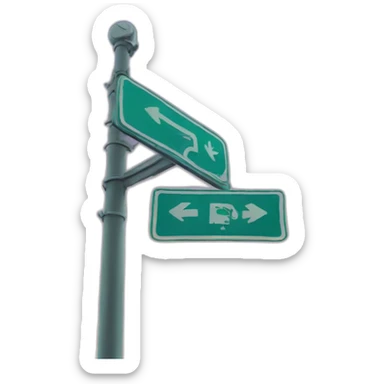 street sign sticker