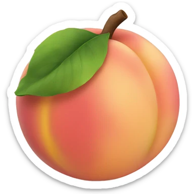 peach sticker