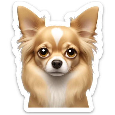 long-hair-chihuahua sad sticker