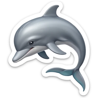 High resolution of dolphin sticker