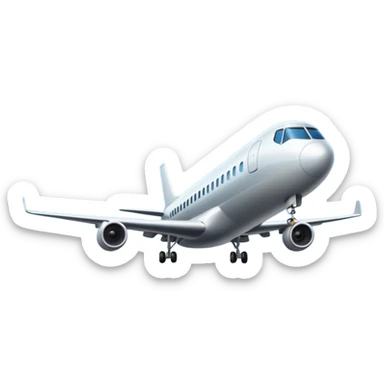plane landing runway sticker