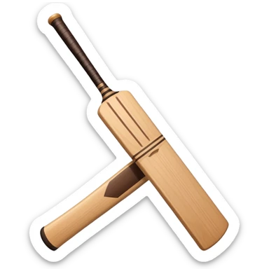make a emoji of cricket bat sticker