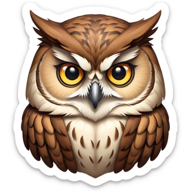 Coruja warlock sticker