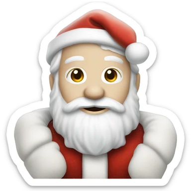 Santa Claus with pale skin  sticker