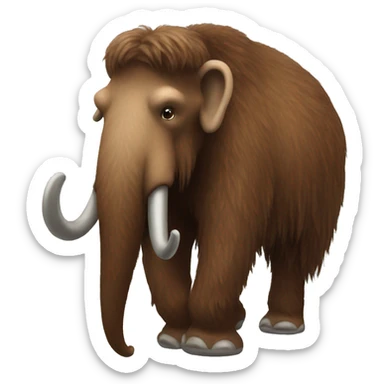Wooly mammoth  sticker