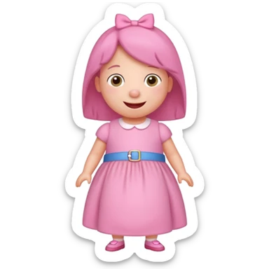 peppa pig baby sister sticker