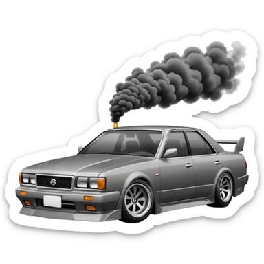 nissan laurel c34 drift sticker