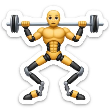 Une fourmi qui fait du developpe couché  sticker