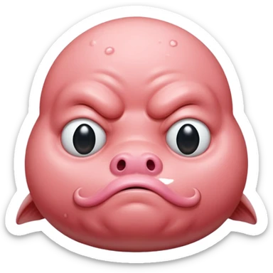 korean leader as a blobfish sticker