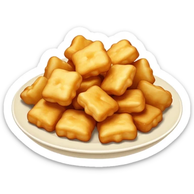 Fried cheese curds sticker