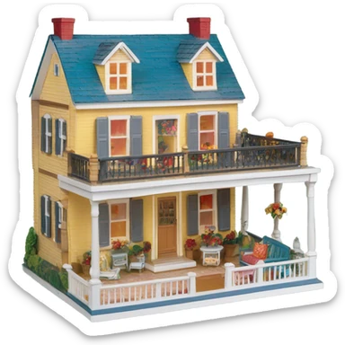 doll house sticker