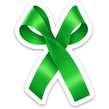 green ribbon sticker
