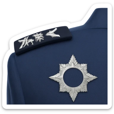 uk Police Sergant epaulette sticker