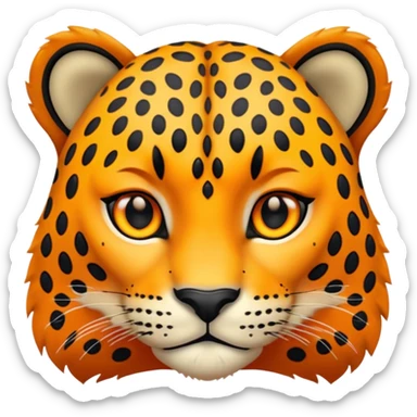 Leopard face 🐆  sticker