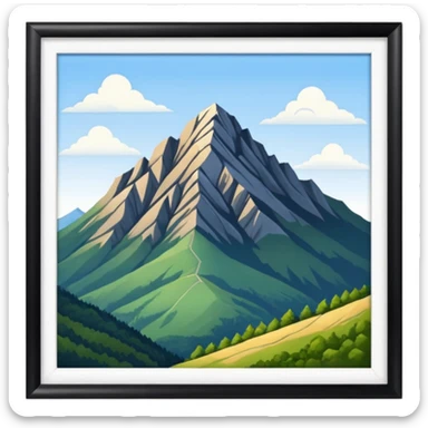 the mountain "Hoher Kasten" in St. Galler Rheintal sticker