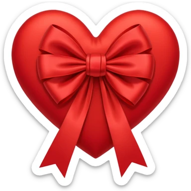 a heart fulled with bows sticker