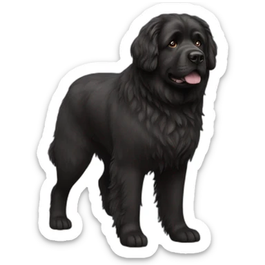 Newfoundland Dog Full Body sticker