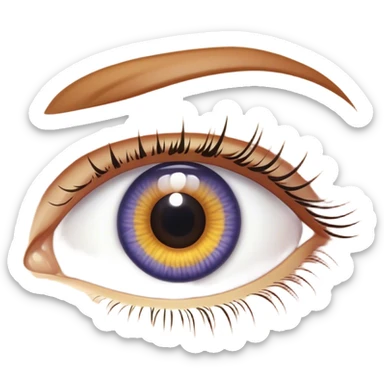 A human iris sticker
