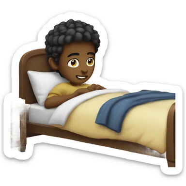 Boy sleepover sticker