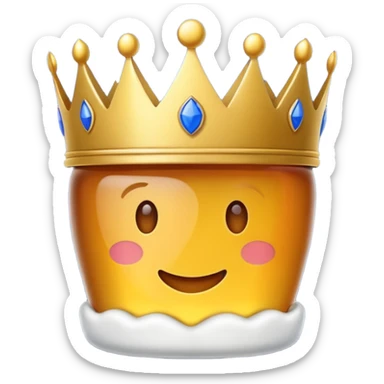 Una corona y que abajo diga royal sticker