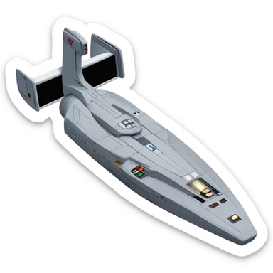 Star Trek  Enterprise ncc-1701 with 2 warp nacelles sticker