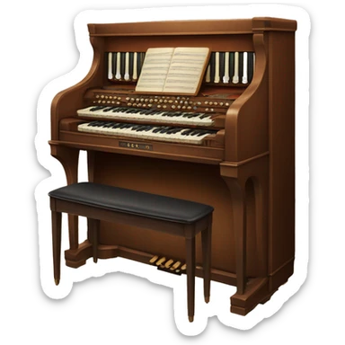 Vintage Lowrey Organ sticker