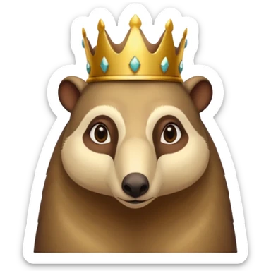 Anteater whos wearing a crown sticker