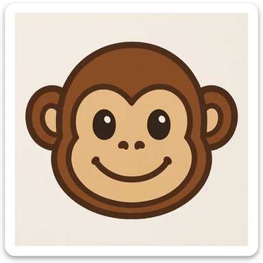 monkey face emoji sticker