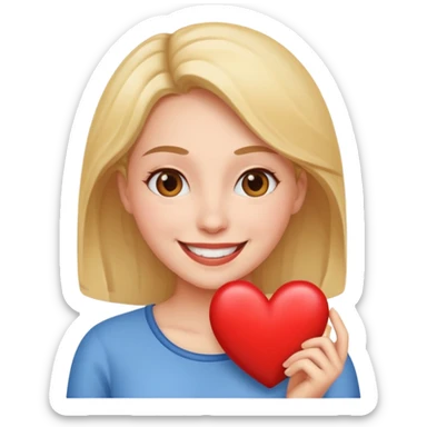 Hello kiti avk un coeur sticker