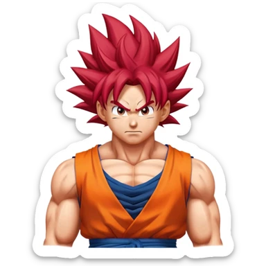 Goku Super Saiyan God  sticker