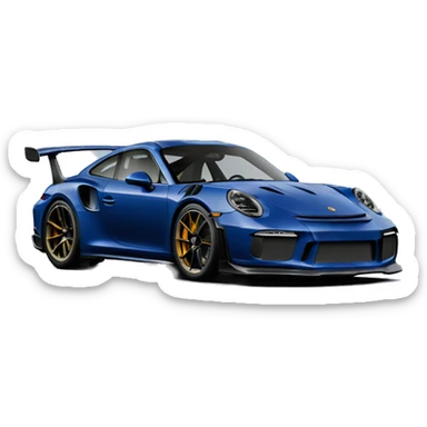 Porsche 911 gt3 rs darkblue sticker
